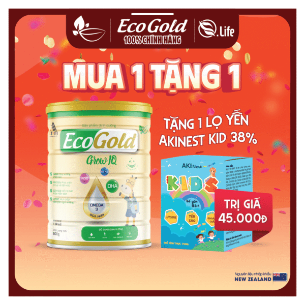 ECOGOLD GROW IQ -800G- Sữa cho trẻ (1-10 tuổi) - Hình ảnh 2