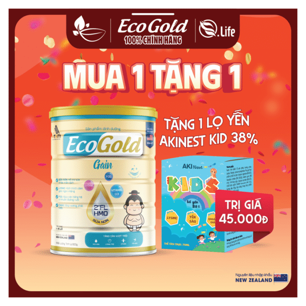ECOGOLD GAIN 800g - Sữa tăng cân vượt trội (trẻ 1-15 tuổi) - Hình ảnh 2