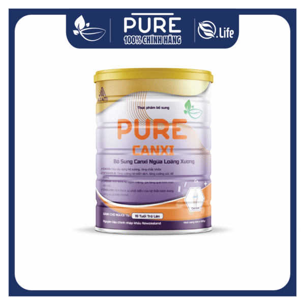 PURE CANXI – BỔ SUNG CANXI NGỪA LOÃNG XƯƠNG